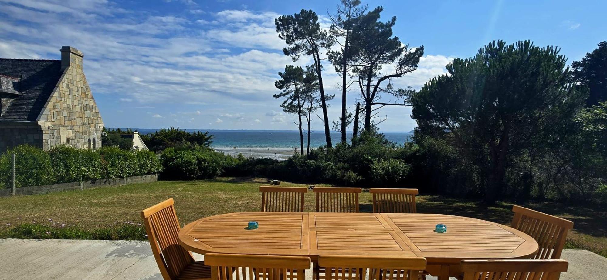 Maison Vue Mer Crozon - Jacuzzi - Sauna Eksteriør billede